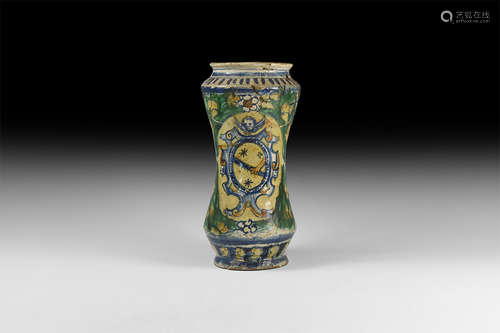 Post Medieval Sicilian Majolica Apothecary Jar