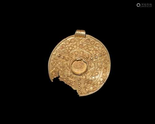 Pre-Viking Scandinavian Gold Filigree Pendant