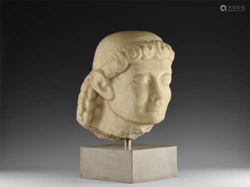 Greek Style Head of a Kouros