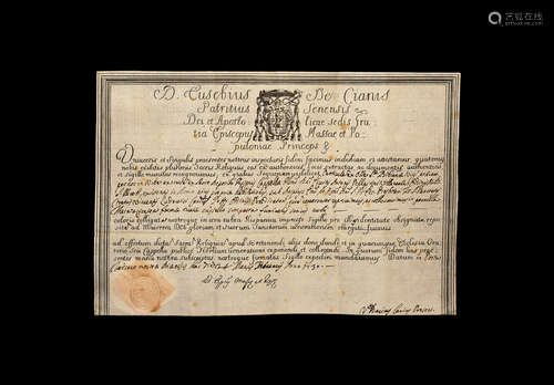 Holy Relic Bone of Saint Bibiana Certificate of Authenticity