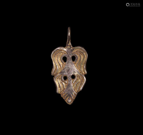 Viking Silver Gilt Pendant