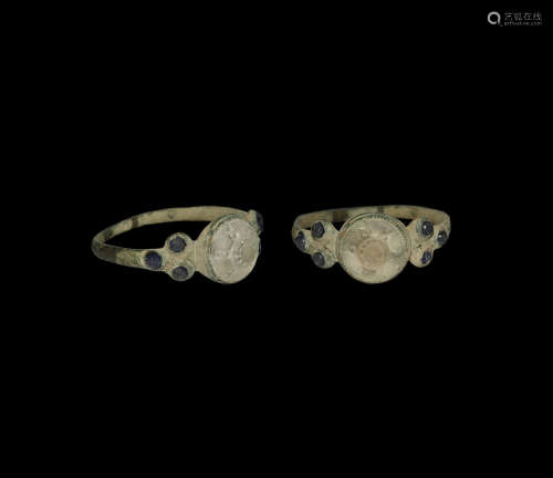 Tudor Ring with Cabochons