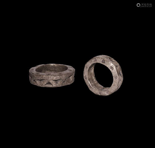 Viking Stamped Silver Ring