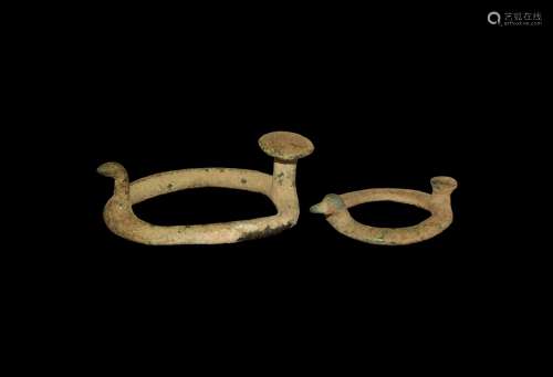 Iron Age Celtic Belt Fastener Pair