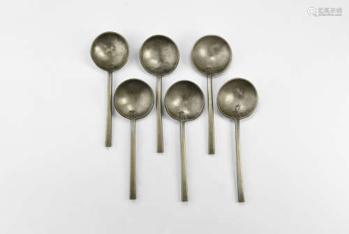 Post Medieval Dutch Pewter Spoon Group