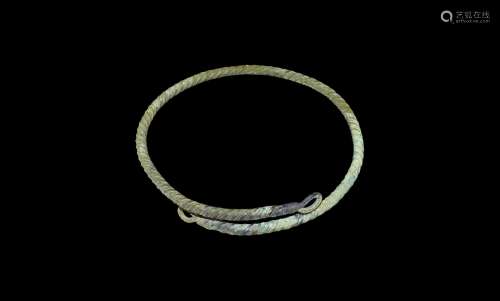 Viking Massive Twisted Torc with Loop Terminals