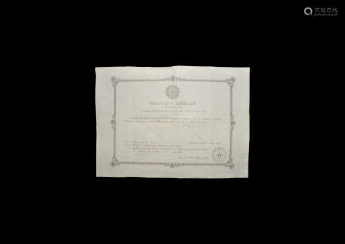 Holy Relic Ashes of Saint Rudolf Aquaviva Certificate of Authenticity