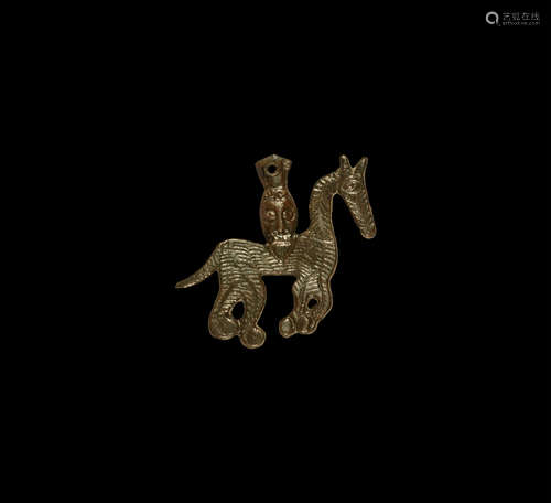 Viking Horse and Rider Pendant