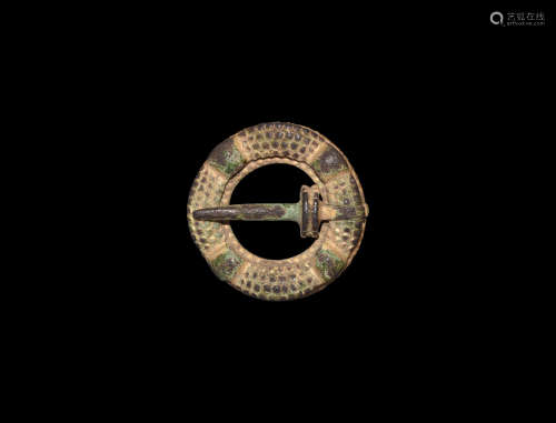 Medieval Gilt Ring Brooch