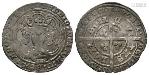 English Medieval Coins - Henry IV - Light Coinage Type II Eight-Arc Groat