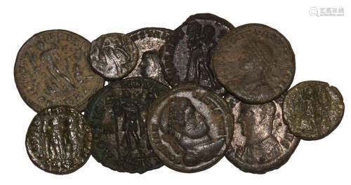 Ancient Roman Imperial Coins - Late Bronzes Group [10]