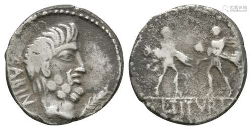 Ancient Roman Republican Coins - L Titurius L f Sabinus - Sabine Women Denarius