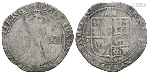 English Stuart Coins - Charles I - Tower under Parliament - Shilling