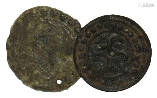 British Tokens - Lion and Another Jetons [2]