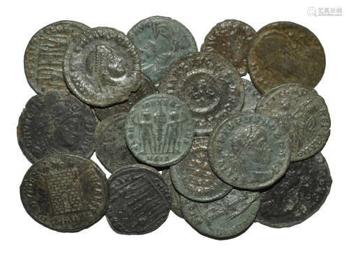 Ancient Roman Imperial Coins - Late Bronzes Group [20]