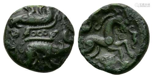 Celtic Iron Age Coins - Ambiani - Somme Valley - Bronze