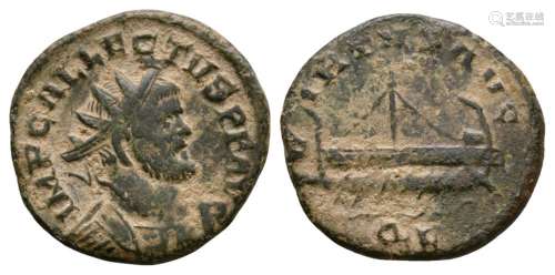 Ancient Roman Imperial Coins - Allectus - Galley Quinarius