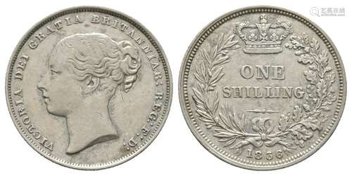 English Milled Coins - Victoria - 1856 - Shilling