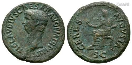 Ancient Roman Imperial Coins - Claudius - Ceres Dupondius