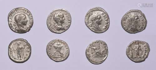 Ancient Roman Imperial Coins - Severan Denarii Group [4]