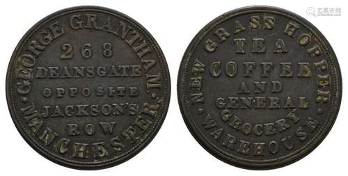 British Tokens - Manchester - George Grantham - Advertising Token