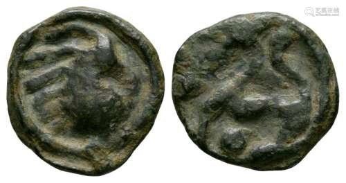 Celtic Iron Age Coins - Gaul - Senones - Veliocases - Potin