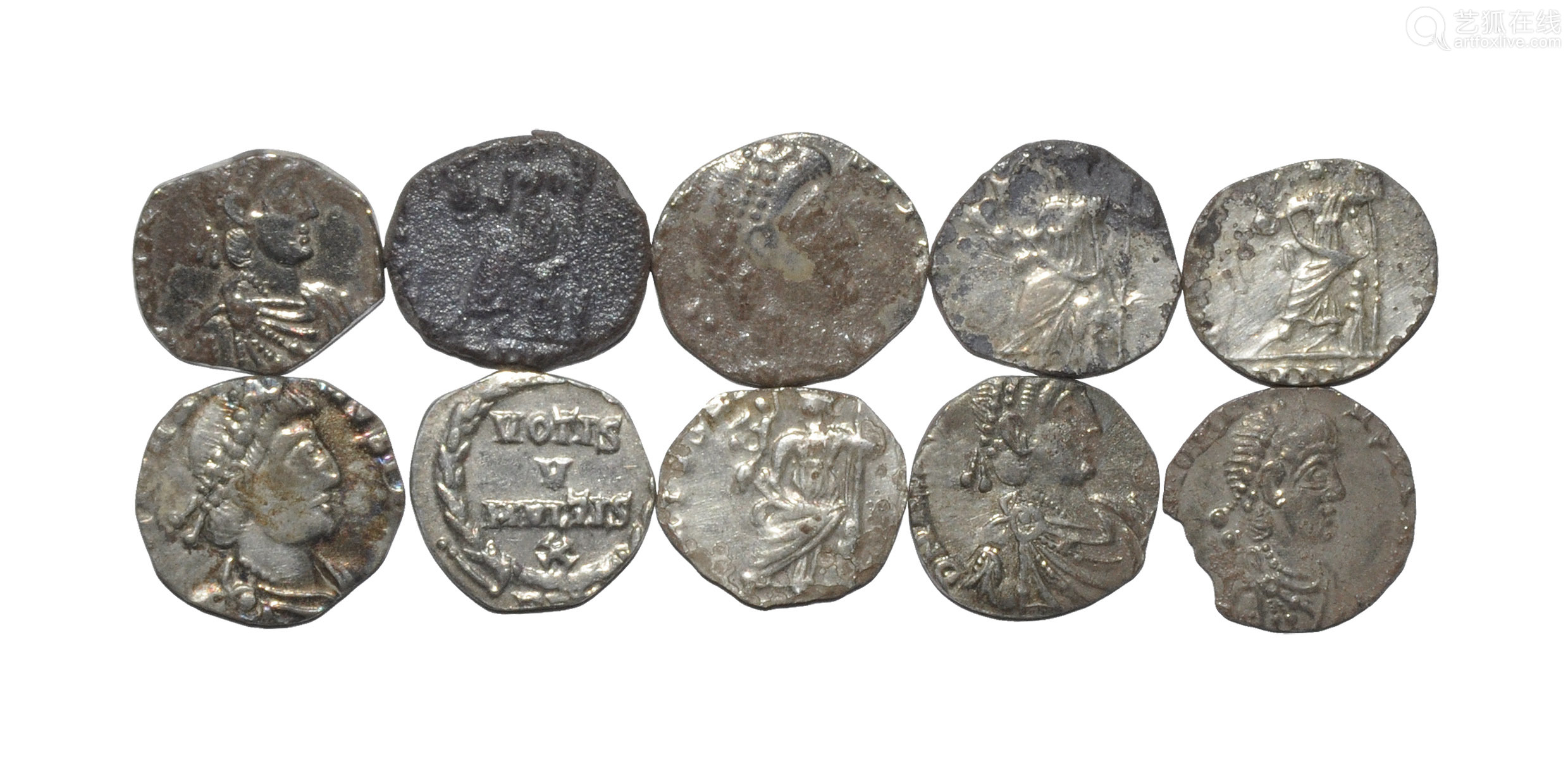 Ancient Roman Imperial Coins - Clipped Siliqua Group [10]－【Deal Price ...