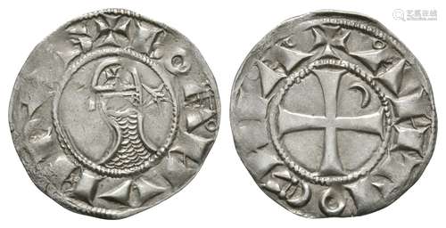 World Coins - Crusader Issues - Antioch - Bohemund III - Denier