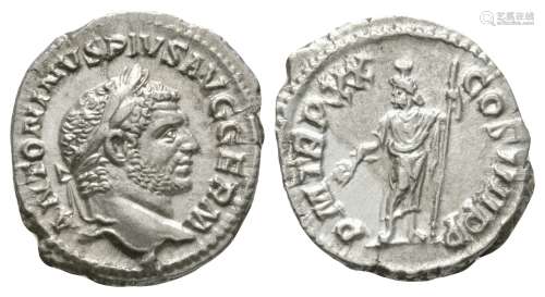 Ancient Roman Imperial Coins - Caracalla - Sarapis Denarius