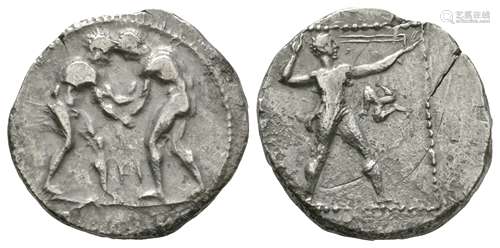 Ancient Greek Coins - Pamphylia - Aspendos - Wrestlers Stater