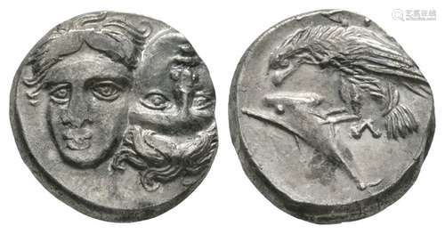 Ancient Greek Coins - Istros - Dolphin and Eagle Drachm