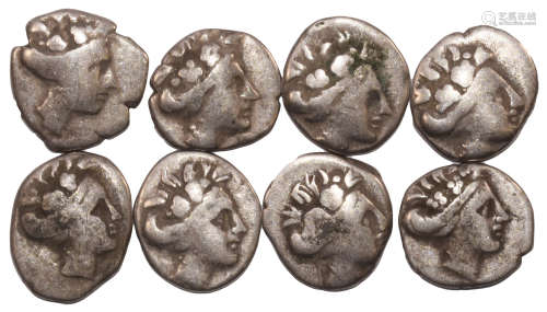 Ancient Greek Coins - Mixed Silvers Group [8]