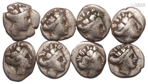 Ancient Greek Coins - Mixed Silvers Group [8]