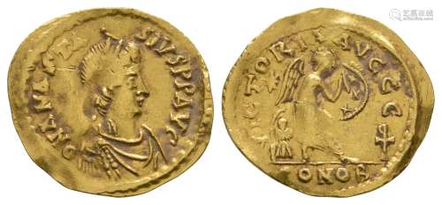 Ancient Roman Imperial Coins - Anastasius I - Gold Victory Semissis