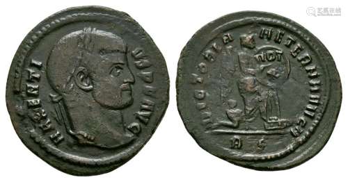Ancient Roman Imperial Coins - Maxentius - Victory Half Follis