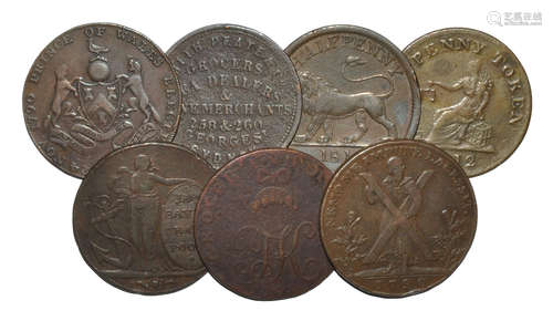 British Tokens - 18th-19th Century - Mixed Issues Group [7]