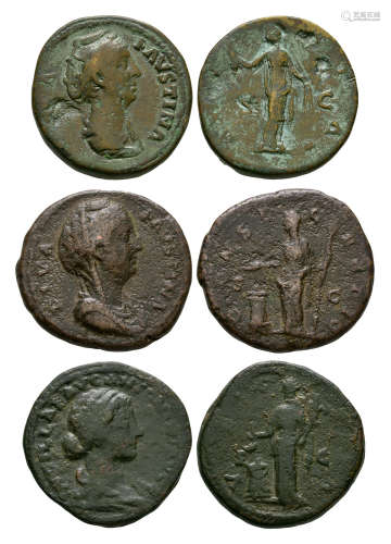 Ancient Roman Imperial Coins - Faustina I and Lucilla - Ases [3]