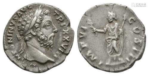Ancient Roman Imperial Coins - Marcus Aurelius - Emperor Standing Denarius