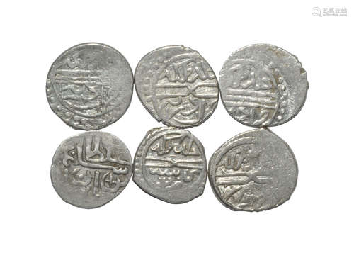 World Coins - Islamic - Ottoman - Suleiman Pasha - Small Silvers [6]