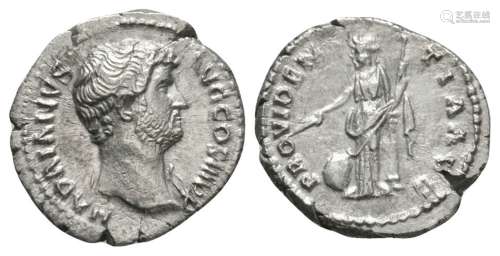 Ancient Roman Imperial Coins - Hadrian - Providentia Denarius