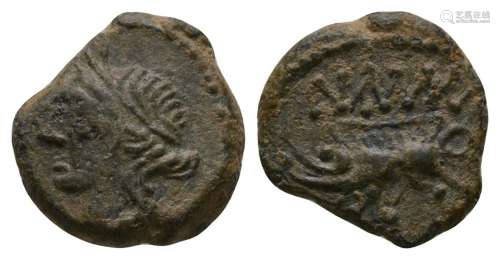 Celtic Iron Age Coins - Southern Gaul - Massalia? - Portrait Bronze