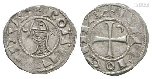 World Coins - Crusader Issues - Antioch - Bohemond IV - Denier