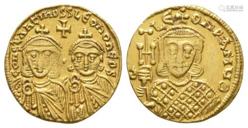 Ancient Byzantine Coins - Constantine V - Gold Solidus