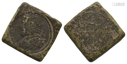 Coin Weights - James I - Laurel Square Weight