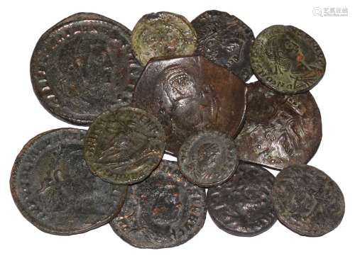 Ancient Roman Imperial Coins - Late Bronzes Group [11]