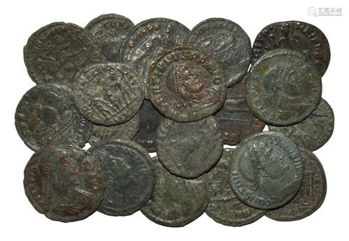 Ancient Roman Imperial Coins - Late Bronzes Group [20]