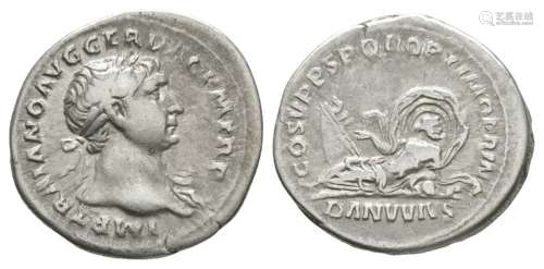 Ancient Roman Imperial Coins - Trajan - Danube Denarius