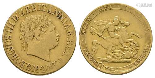 English Milled Coins - George III - 1820 - Gold Sovereign