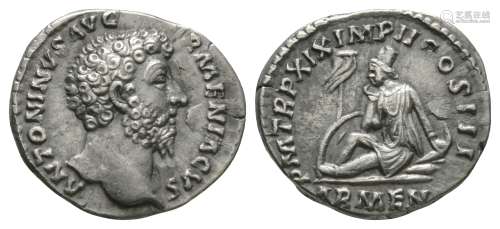 Ancient Roman Imperial Coins - Marcus Aurelius - Armenia Denarius