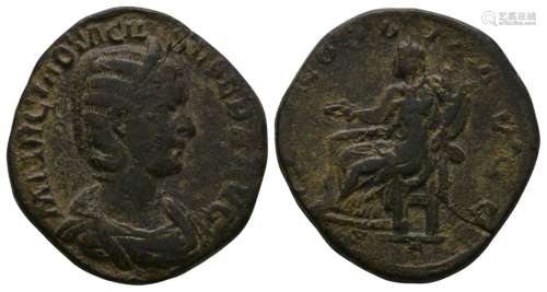 Ancient Roman Imperial Coins - Otacilia Severa - Concordia Sestertius